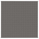 VIDAXL Coperta debole 200x200 cm 9 kg di tessuto grigio