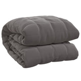 VIDAXL Coperta debole 200x200 cm 13 kg di tessuto grigio