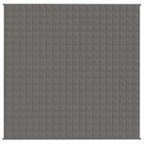 Vidaxx couverture lestée 200x200 cm 13 kg tissu gris
