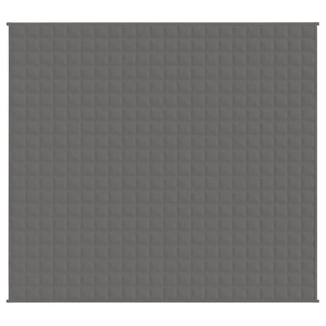Vidaxx couverture lestée 200x225 cm 9 kg tissu gris