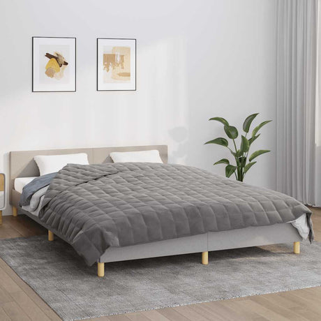 Vidaxx couverture lestée 220x235 cm 11 kg tissu gris