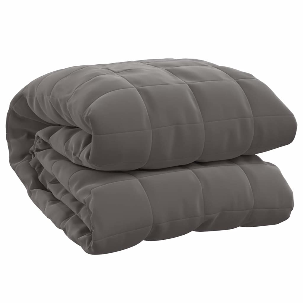 Vidaxx couverture lestée 220x235 cm 15 kg tissu gris