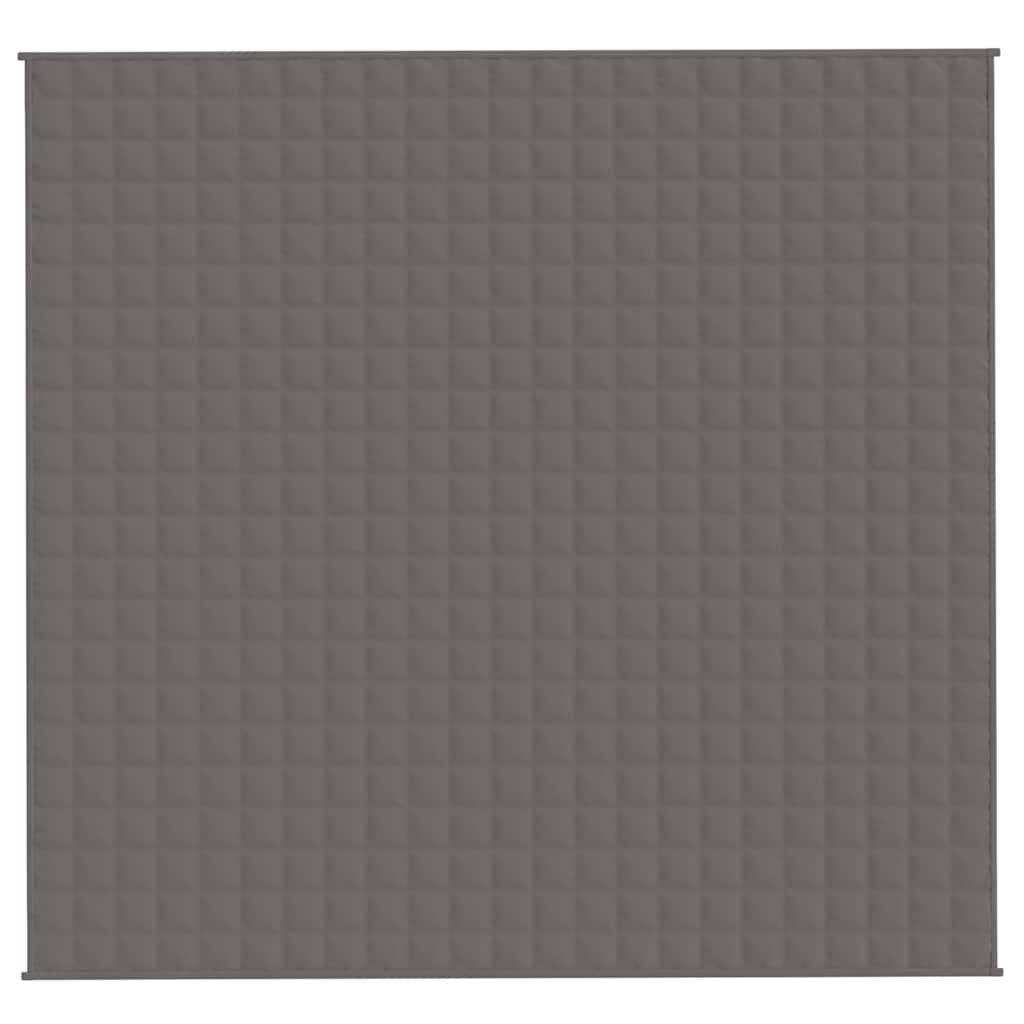 Vidaxx couverture lestée 220x235 cm 15 kg tissu gris