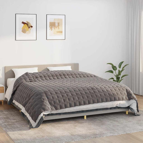 Vidaxx couverture lestée 220x260 cm 11 kg tissu gris
