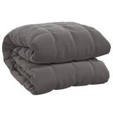 Vidaxx couverture lestée 220x260 cm 15 kg tissu gris