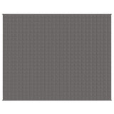 VIDAXL Coperta debole 235x290 cm 11 kg di tessuto grigio