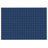 VIDAXL Coperta debole 138x200 cm 6 kg di tessuto blu