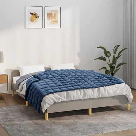 Vidaxx couverture lestée 138x200 cm 10 kg tissu bleu
