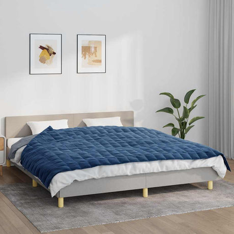 Vidaxx couverture lestée 155x220 cm 11 kg tissu bleu
