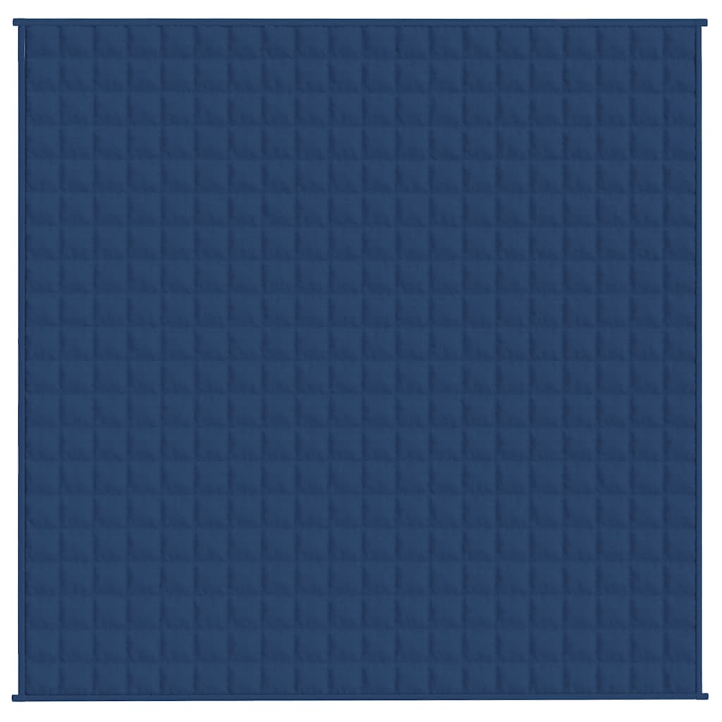 Vidaxx couverture lestée 200x200 cm 13 kg tissu bleu