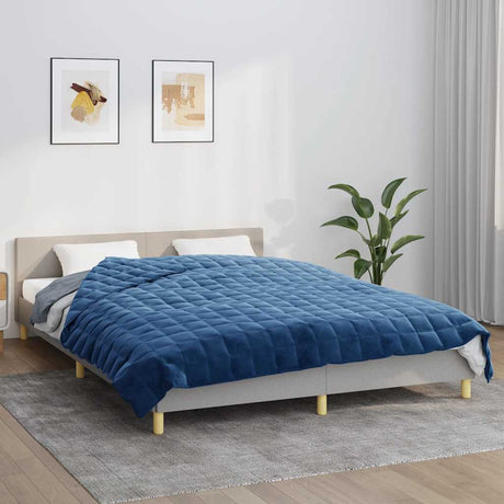 Vidaxx couverture lestée 200x225 cm 13 kg tissu bleu