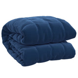 VIDAXL Coperta debole 220x235 cm 11 kg di tessuto blu