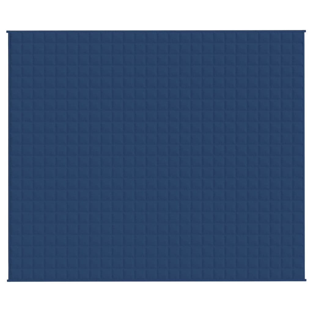 VIDAXL Coperta debole 220x260 cm 11 kg di tessuto blu