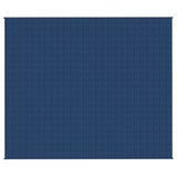 VIDAXL Coperta debole 220x260 cm 11 kg di tessuto blu