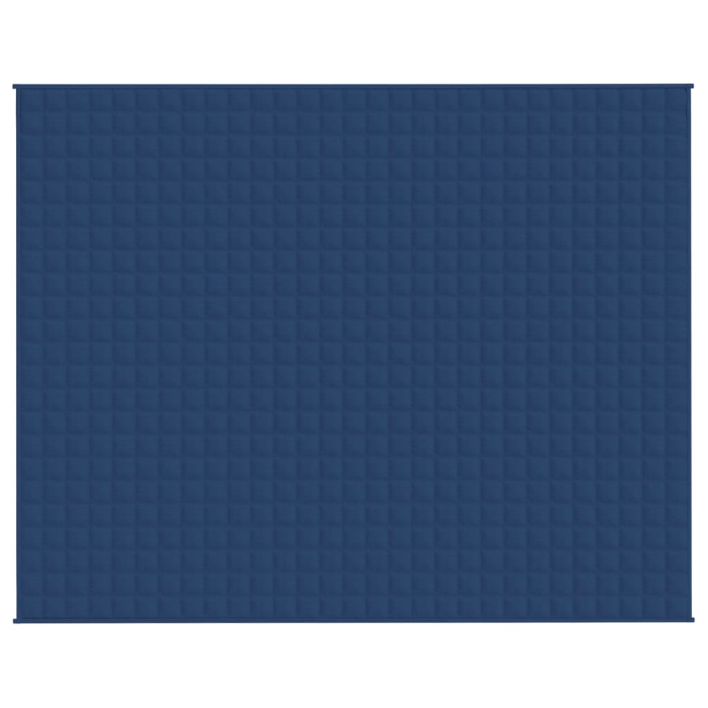 VIDAXL Coperta debole 235x290 cm 11 kg di tessuto blu