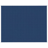 VidaXL Couverture lestée 235x290 cm 15 kg tissu bleu