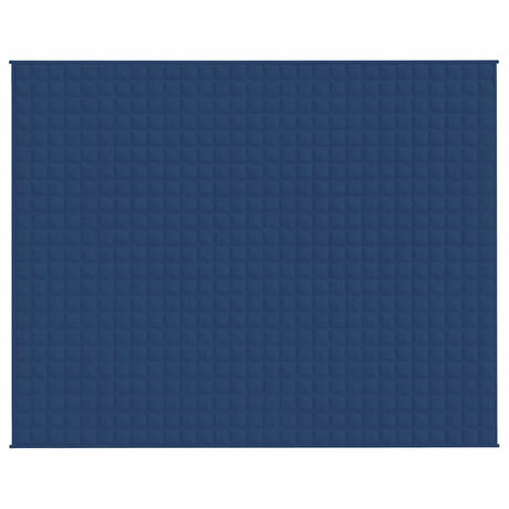 VidaXL Couverture lestée 235x290 cm 15 kg tissu bleu