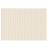 Vidaxx couverture lestée 138x200 cm 6 kg tissu crème clair