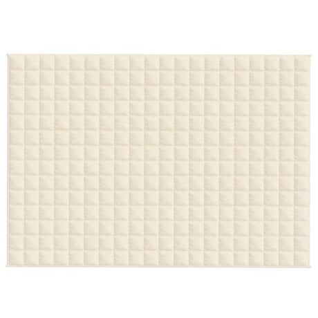 Vidaxx couverture lestée 138x200 cm 6 kg tissu crème clair