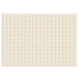 Vidaxx couverture lestée 138x200 cm 10 kg tissu crème clair