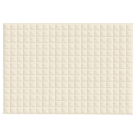 Vidaxx couverture lestée 138x200 cm 10 kg tissu crème clair