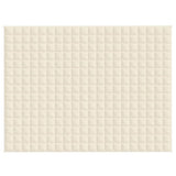 Vidaxx couverture lestée 150x200 cm 7 kg tissu crème clair