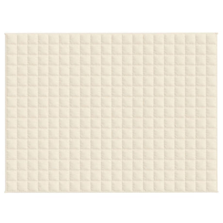 Vidaxx couverture lestée 150x200 cm 7 kg tissu crème clair