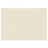 Vidaxx couverture lestée 155x220 cm 7 kg tissu crème clair