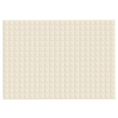Vidaxx couverture lestée 155x220 cm 7 kg tissu crème clair