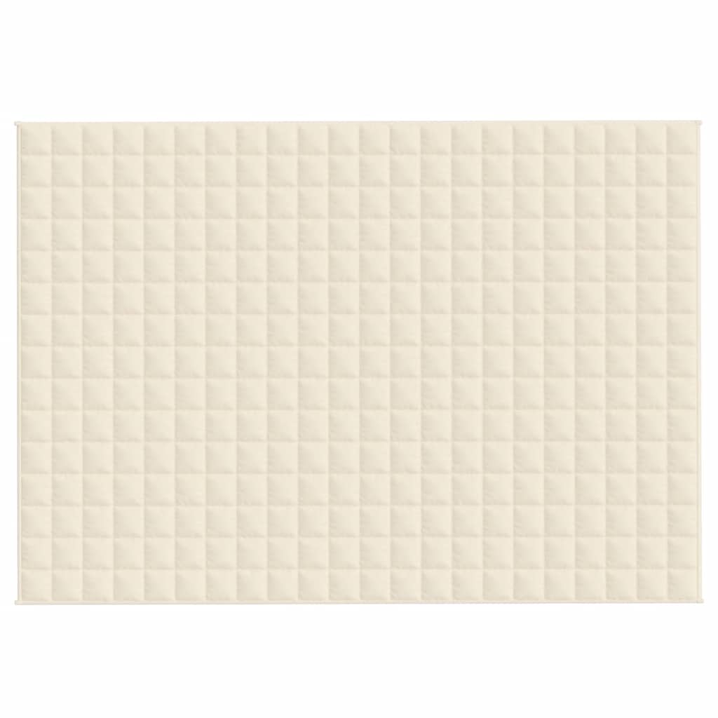 Vidaxx couverture lestée 155x220 cm 11 kg tissu crème clair