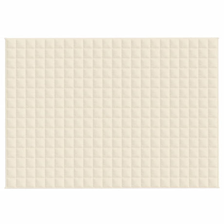 Vidaxx couverture lestée 155x220 cm 11 kg tissu crème clair