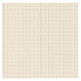 Vidaxx couverture lestée 200x200 cm 9 kg tissu crème clair