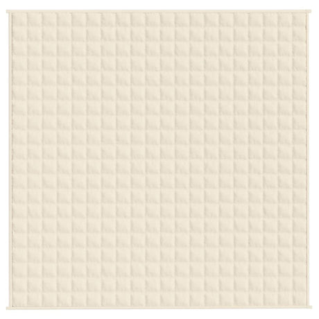 Vidaxx couverture lestée 200x200 cm 9 kg tissu crème clair