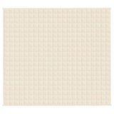 Vidaxx couverture lestée 200x225 cm 9 kg tissu crème clair