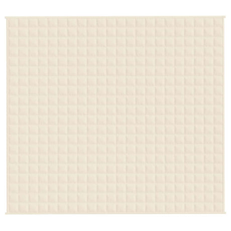 Vidaxx couverture lestée 200x225 cm 9 kg tissu crème clair
