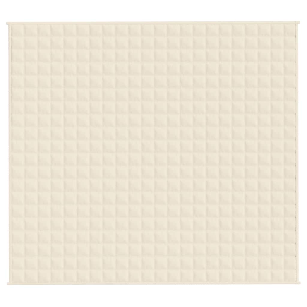 Vidaxx couverture lestée 200x225 cm 13 kg tissu crème clair
