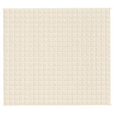 Vidaxx couverture lestée 200x225 cm 13 kg tissu crème clair