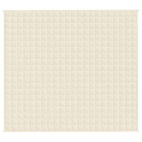 Vidaxx couverture lestée 200x225 cm 13 kg tissu crème clair