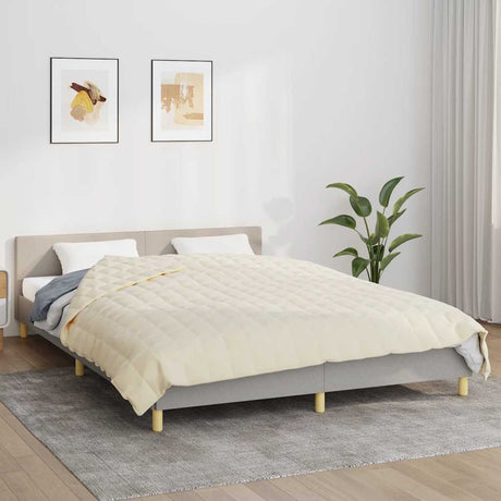 Vidaxx couverture lestée 200x225 cm 13 kg tissu crème clair