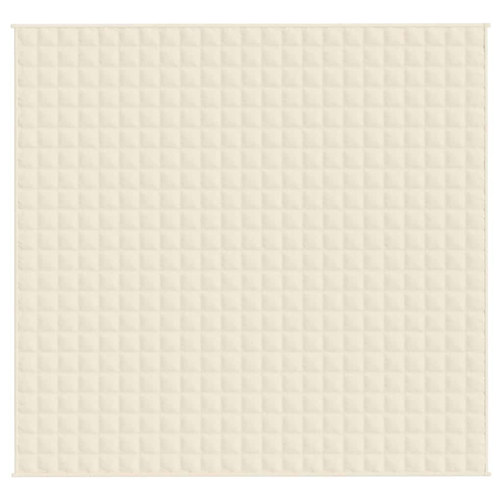 Vidaxx couverture lestée 220x235 cm 11 kg tissu crème clair