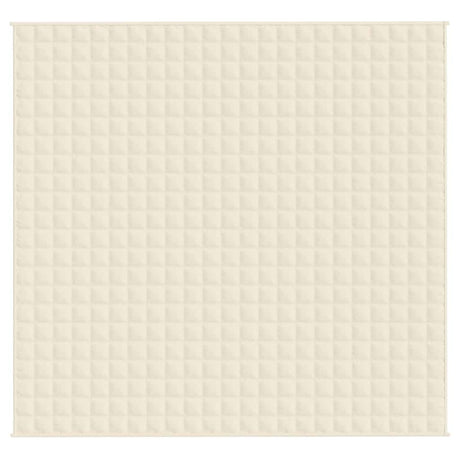 Vidaxx couverture lestée 220x235 cm 11 kg tissu crème clair