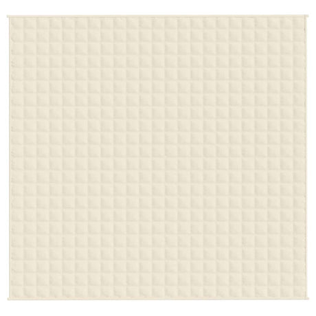 Vidaxx couverture lestée 220x235 cm 15 kg tissu crème clair
