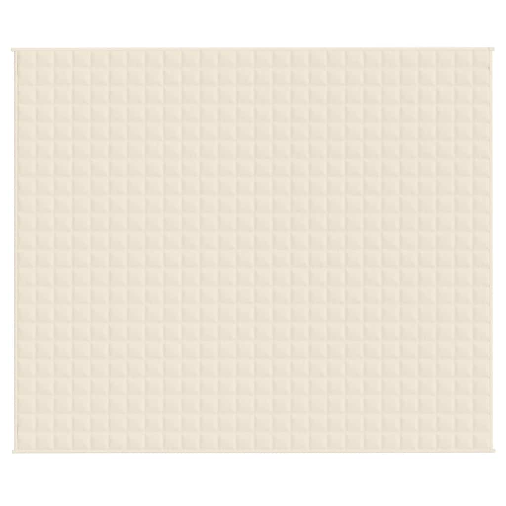 Vidaxx couverture lestée 220x260 cm 11 kg tissu crème clair