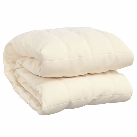 Vidaxx couverture lestée 220x260 cm 15 kg tissu crème clair