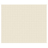 Vidaxx couverture lestée 220x260 cm 15 kg tissu crème clair