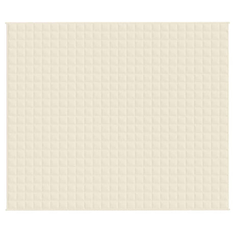 Vidaxx couverture lestée 220x260 cm 15 kg tissu crème clair