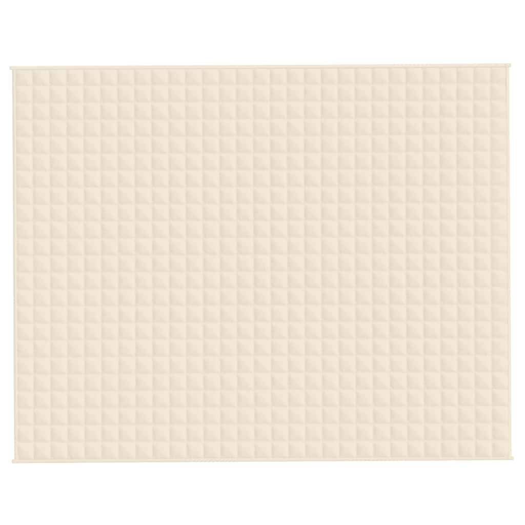 Vidaxx couverture lestée 235x290 cm 11 kg tissu crème clair