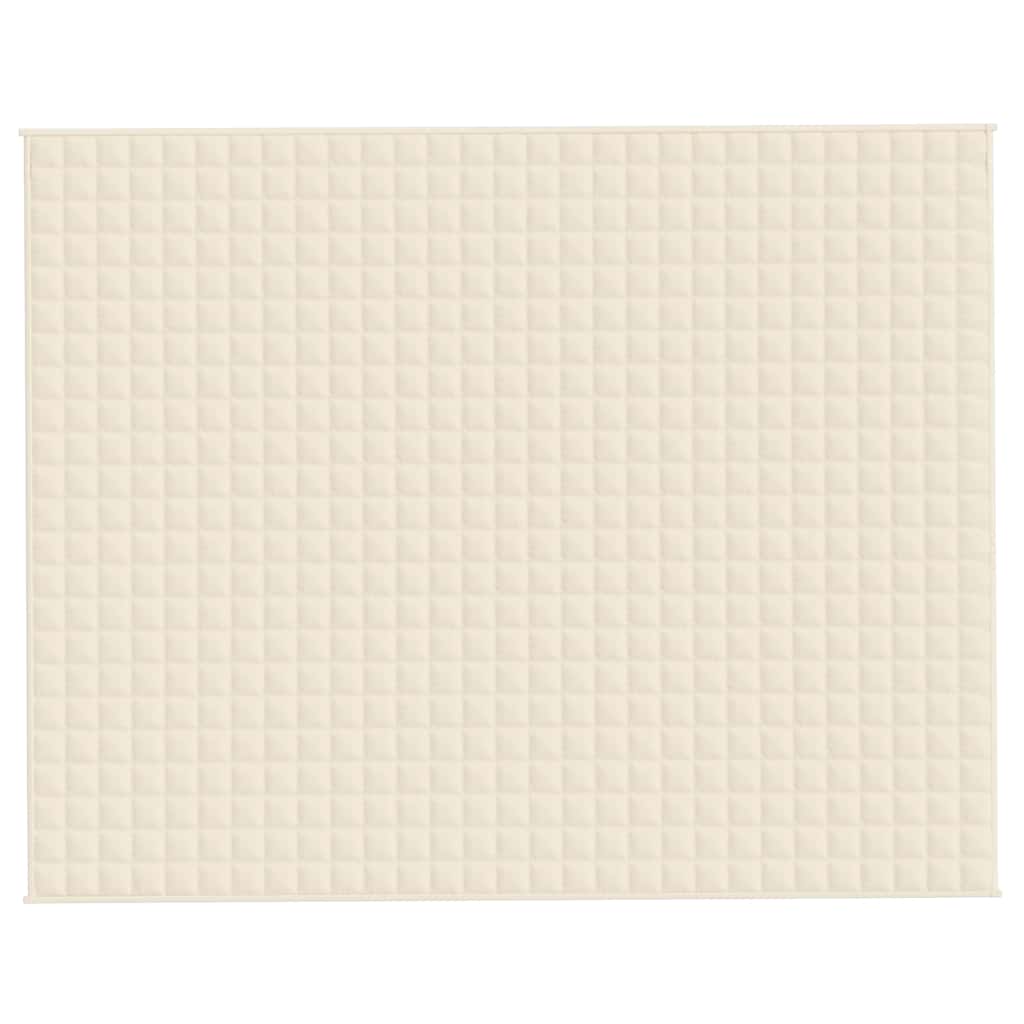 Vidaxx couverture lestée 235x290 cm 15 kg tissu crème clair