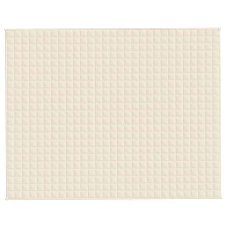 Vidaxx couverture lestée 235x290 cm 15 kg tissu crème clair