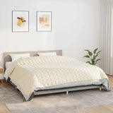 Vidaxx couverture lestée 235x290 cm 15 kg tissu crème clair